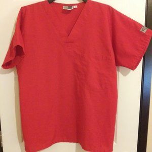ScrubZone Red Scrub Top. Size-Small